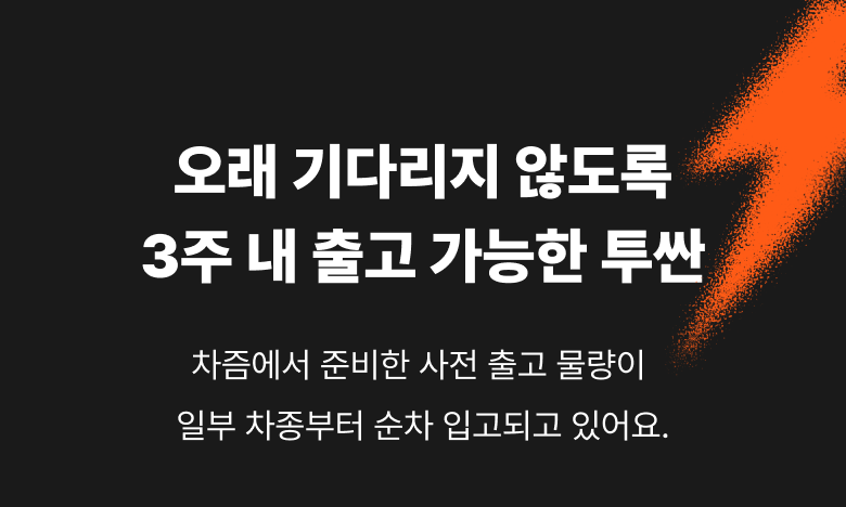 3주 출고 투싼